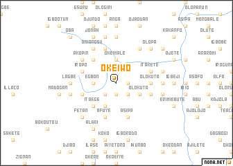 map of Oke Iwo
