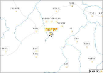 map of Okere