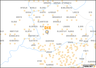 map of Oke