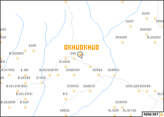map of Okhuokhuo