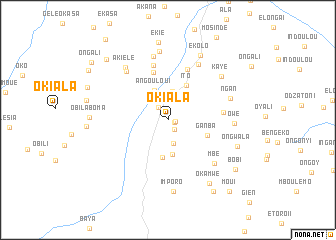 map of Okiala