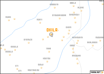 map of Okila
