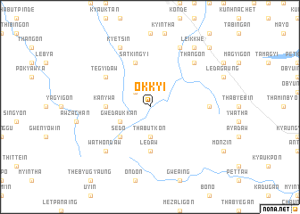 map of Okkyi