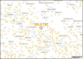 map of Okletac