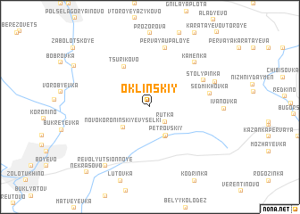map of Oklinskiy