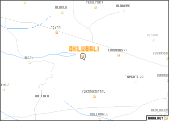 map of Oklubalı