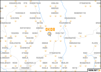 map of Okoa