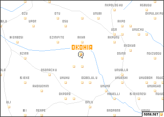 map of Okohia