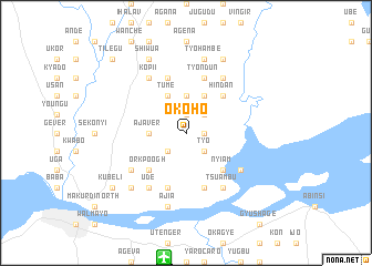 map of Okoho
