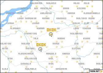 map of Okok