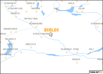 map of Okołek