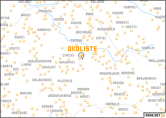 map of Okolište