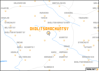 map of Okolitsa Machuntsy