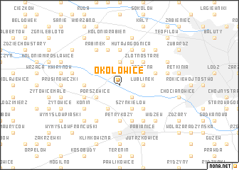 map of Okołowice