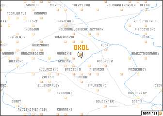 map of Okół