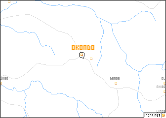 map of Okondo