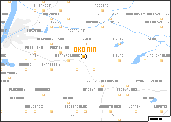 map of Okonin