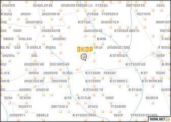 map of Okop