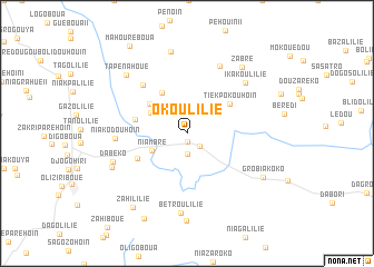 map of Okoulilié