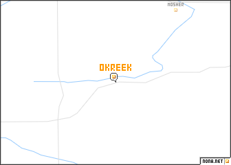 map of Okreek