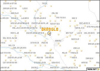 map of Okroglo