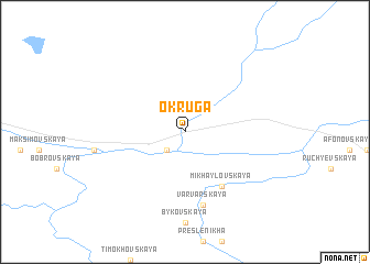 map of Okruga