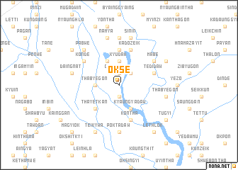 map of Oksè