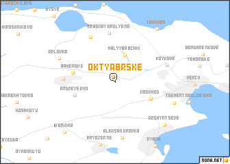 map of Oktyabrsʼke