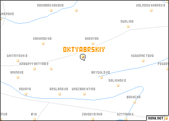 map of Oktyabr\