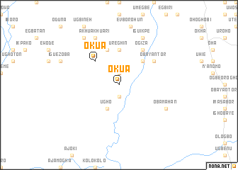 map of Okua