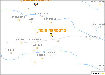 map of Okulovskaya