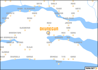 map of Okunegun