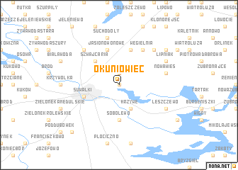 map of Okuniowiec