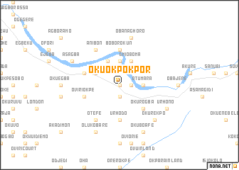 map of Okuokpokpor