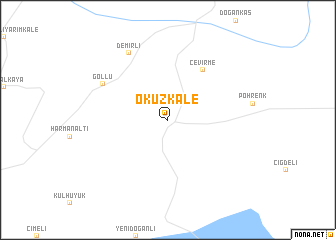 map of Öküzkale