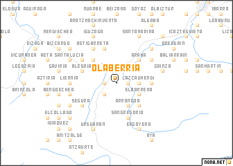 map of Olaberría