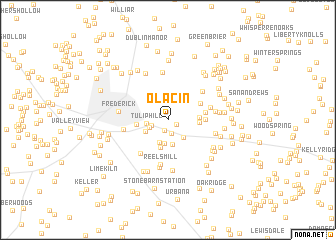 map of Olacin