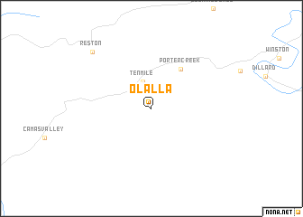 map of Olalla