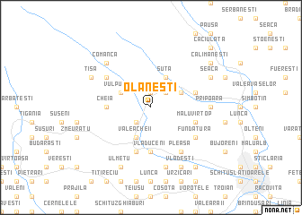 map of Olăneşti