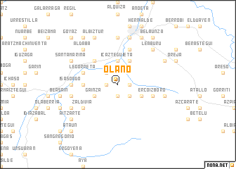 map of Olano