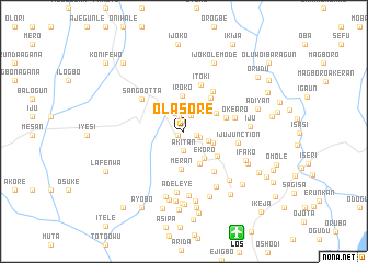 map of Olasore