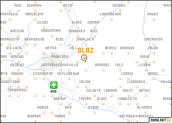 map of Olaz