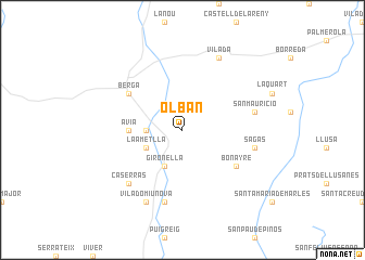 map of Olbán