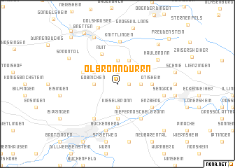 map of Ölbronn-Dürrn