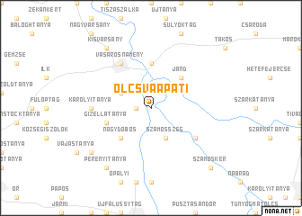 map of Olcsvaapáti