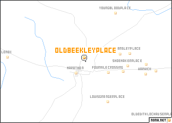 map of Old Beekley Place
