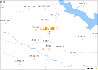 map of Old Diana