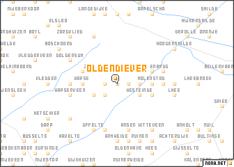 map of Oldendiever