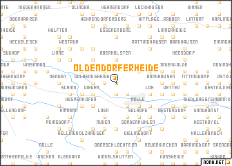 map of Oldendorferheide