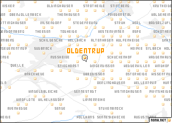 map of Oldentrup